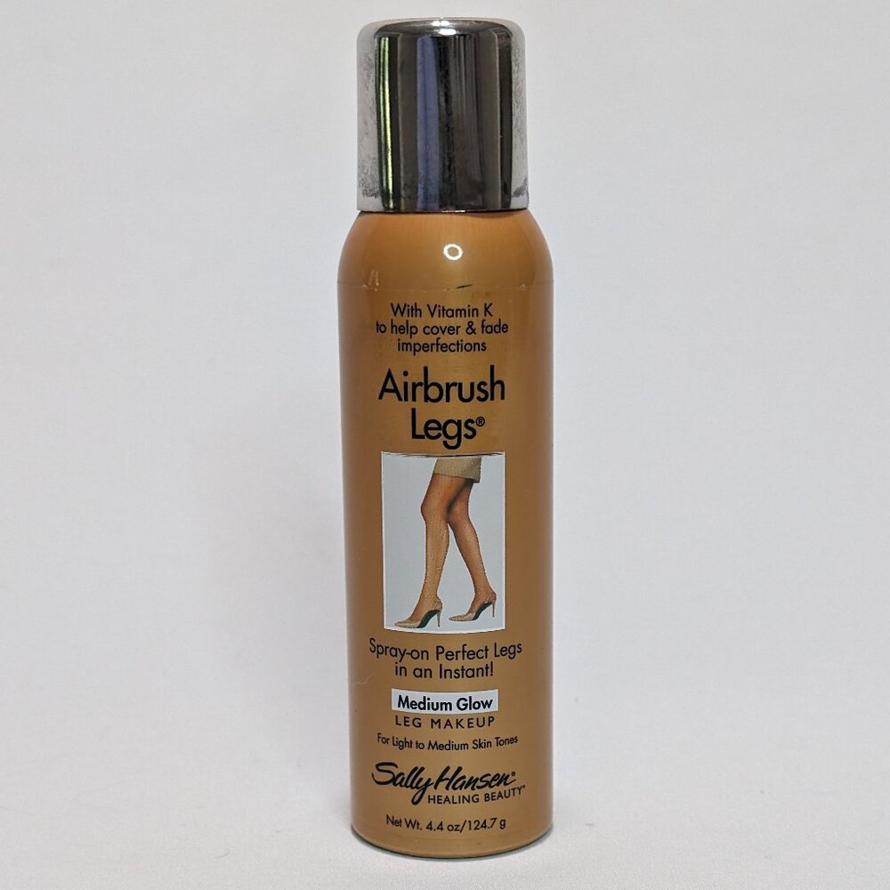 Sally Hansen Airbrush Legs Medium Glow Spray-On Leg Makeup Tanner 4.4oz/124.7g